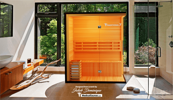 3 Person Home Steam Sauna | Traditional 7™ — product image