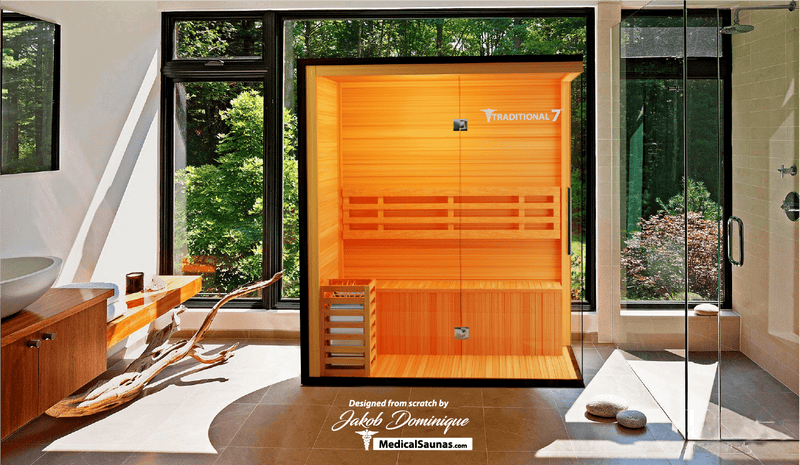 3 Person Home Steam Sauna | Traditional 7™ — product image