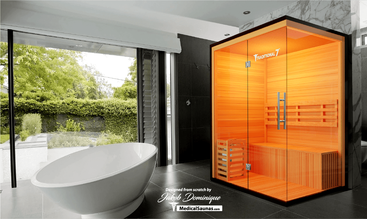 3 Person Home Steam Sauna | Traditional 7™ — product image