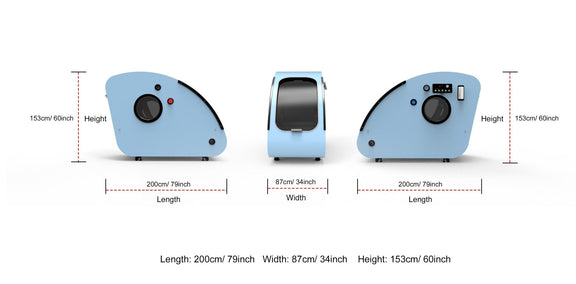TimePod 2 | 2.0 ATA Triangular Hard-Shell Hyperbaric Chamber | product photo 25 | Legacy & Longevity Co.
